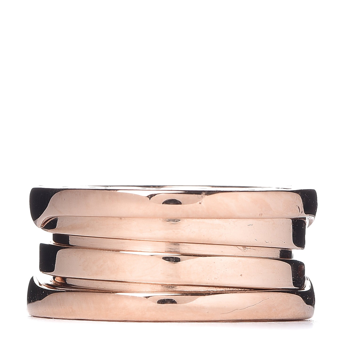 18K Rose Gold B.Zero1 Three-Band Ring 45 3.25