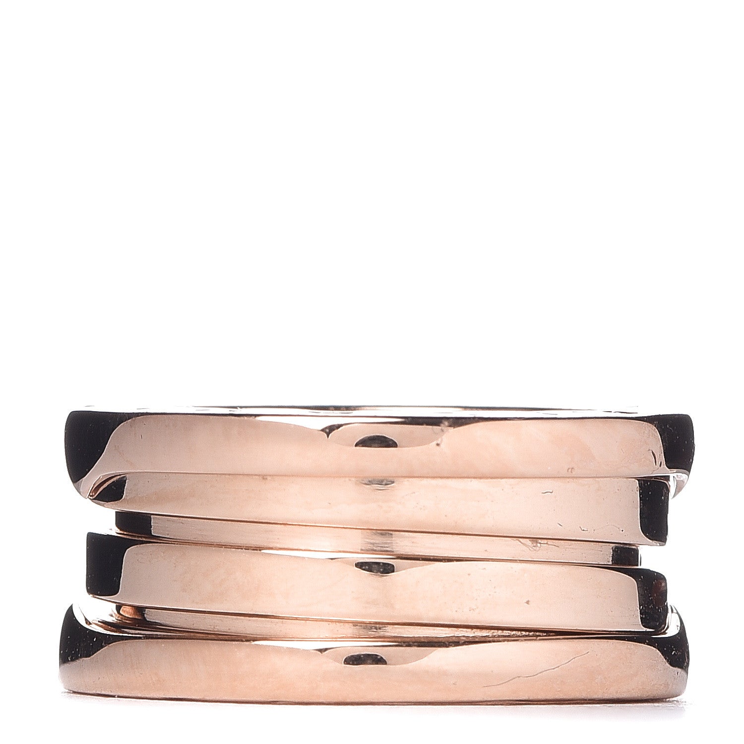 Bulgari 18K Rose Gold B.Zero1 Three-Band Ring 45 3.25 1 of 5