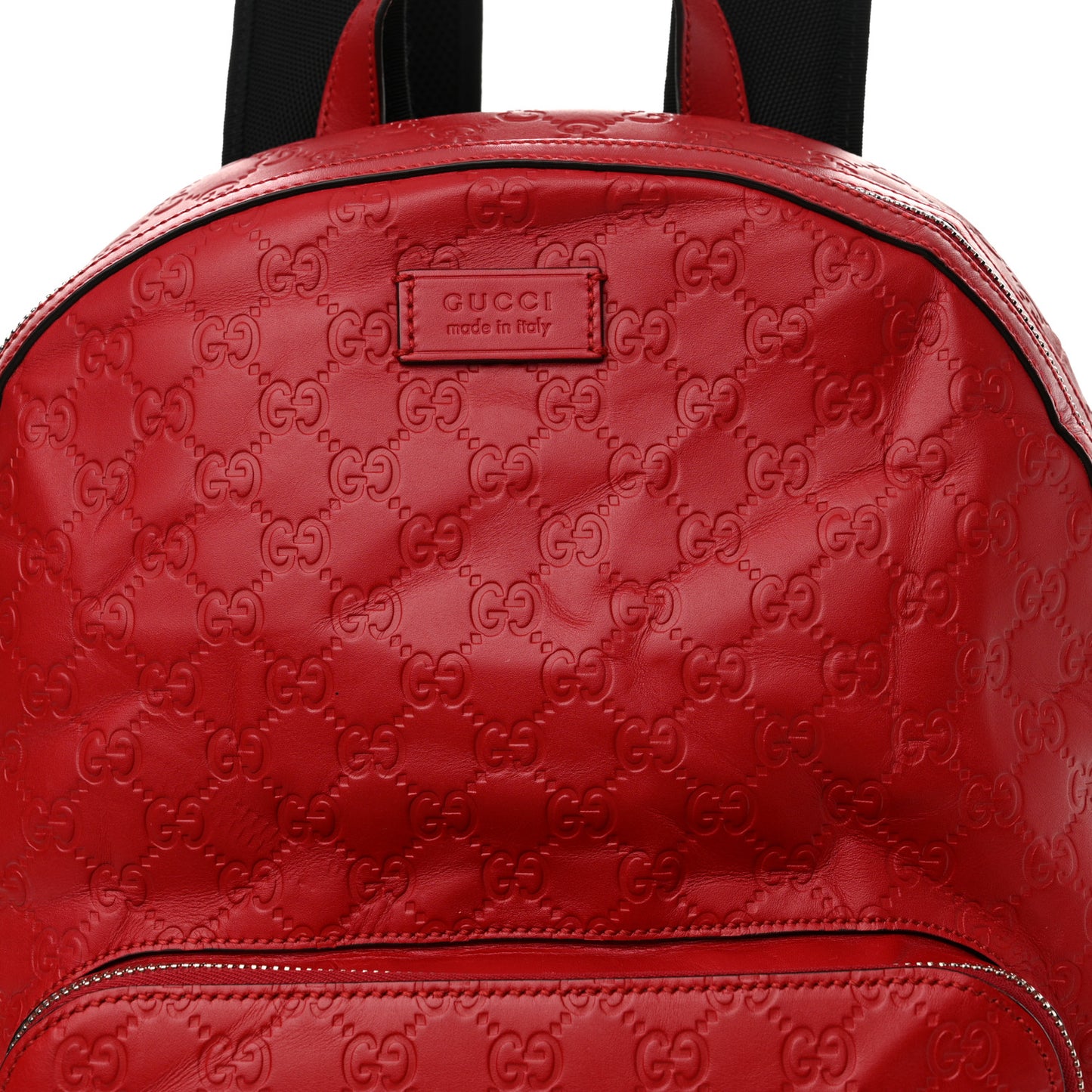 Guccissima Signature Day Backpack Hibiscus Red