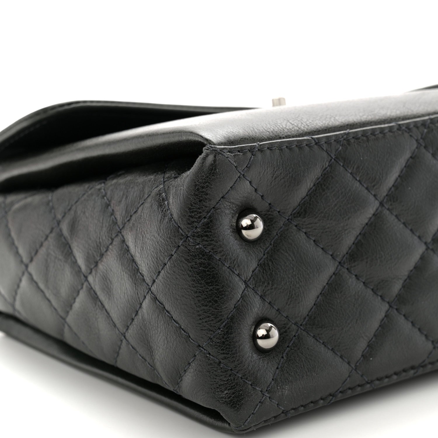 Chanel Calfskin Flap Bag Dark Green 10 of 12
