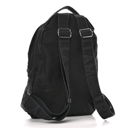 Stella McCartney Nylon Falabella Logo Go Backpack Black White 2 of 8