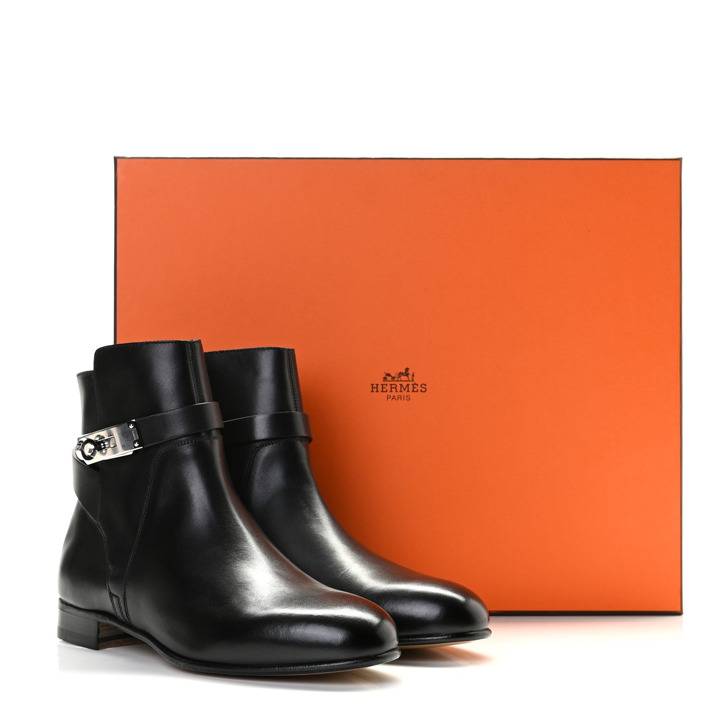 Calfskin Neo Low Boots 35.5 Black