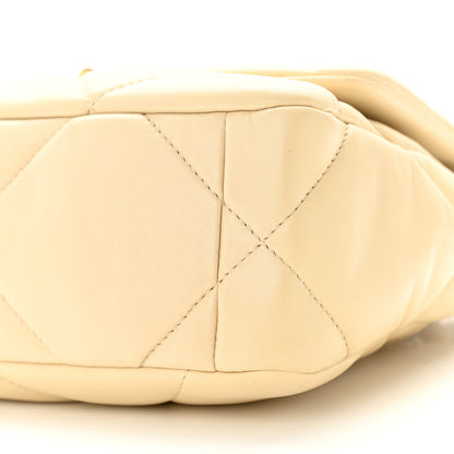 Chanel Lambskin Quilted Medium Chanel 19 Flap Beige 10 of 12