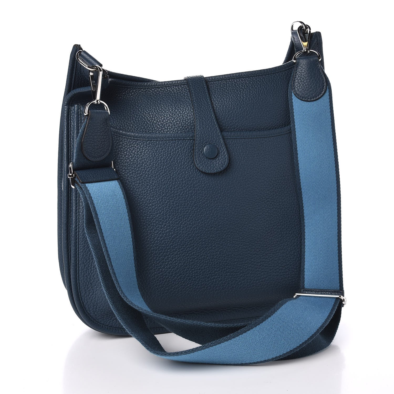Hermes Taurillon Clemence Amazone Evelyne III GM Colvert Turquoise 2 of 9