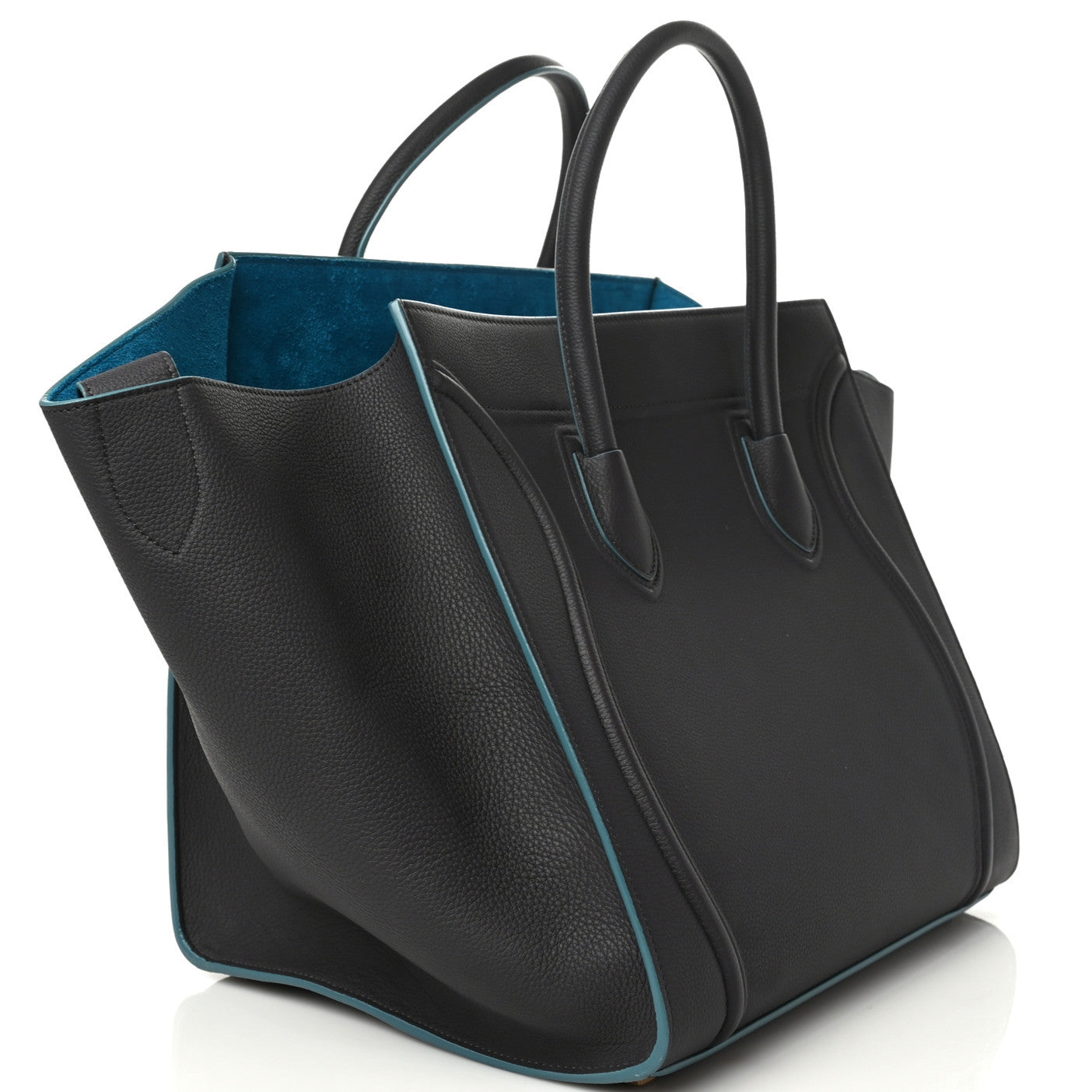 Supple Calfskin Medium Phantom Luggage Liquorice