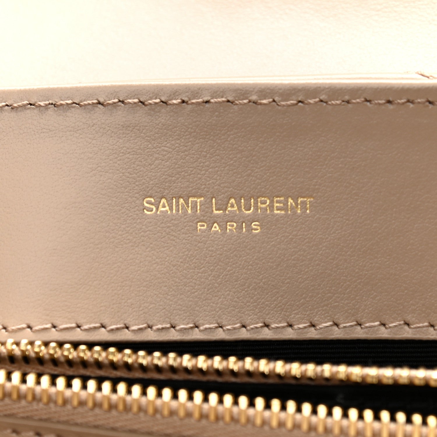 Saint Laurent Calfskin Y Quilted Monogram Small Loulou Chain Satchel Dark Beige 6 of 10