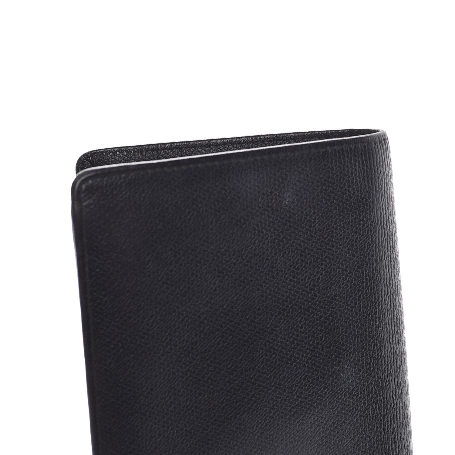 Chanel Grained Calfskin CC Button Yen Wallet Black 9 of 10