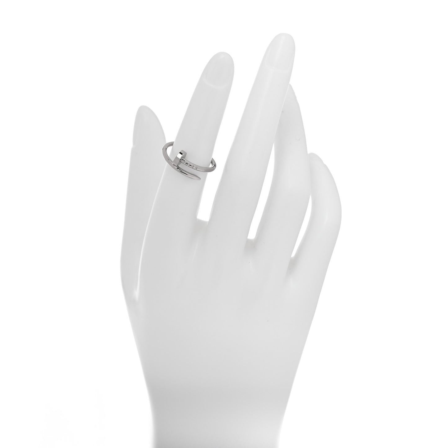 18K White Gold Small Juste Un Clou Ring 51 5.75