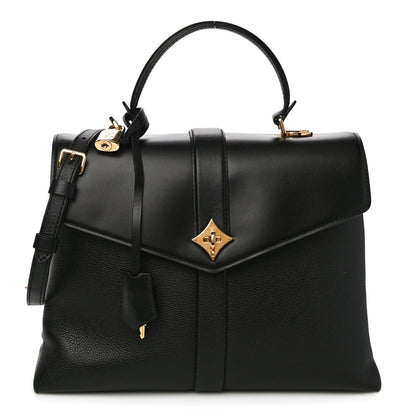 Louis Vuitton Grained Smooth Calfskin Rose Des Vents MM Black 3 of 10