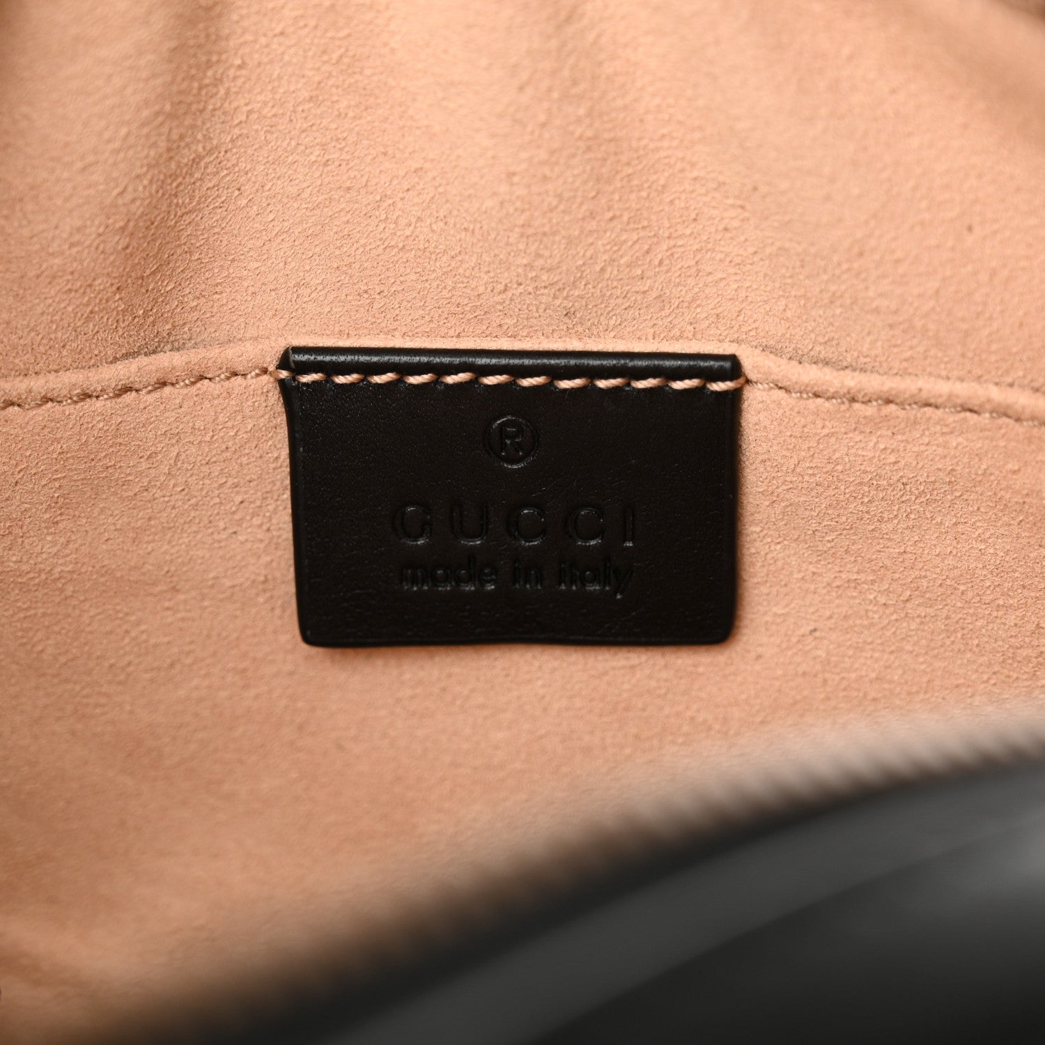 Gucci Calfskin Matelasse GG Marmont Belt Bag 95 38 Black 6 of 11
