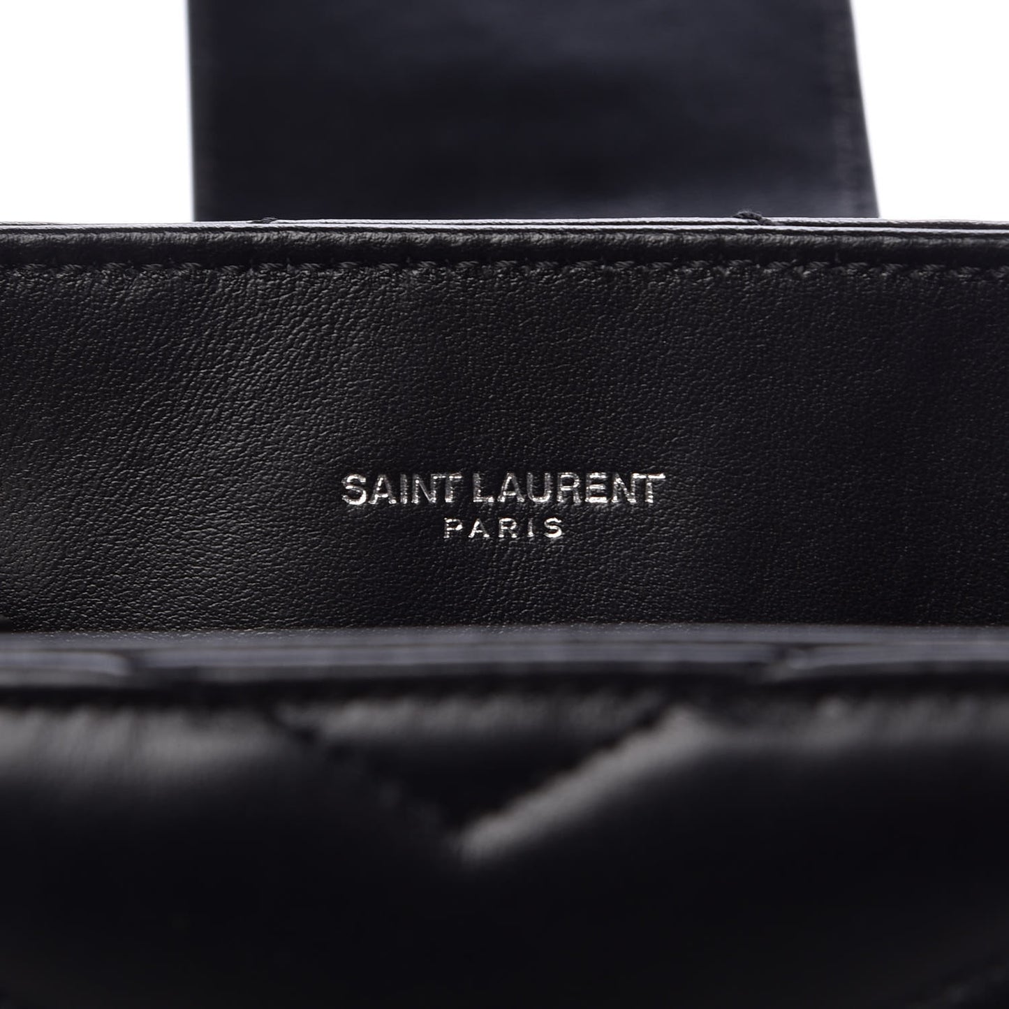 Calfskin Y Quilted Monogram Small Loulou Shopper Black
