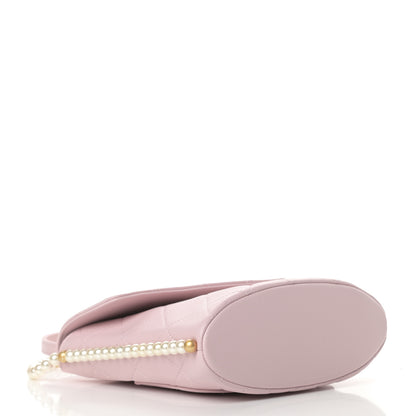 Chanel Calfskin Quilted Pearl Small About Pearls Hobo Bag Light Pink 4 of 11