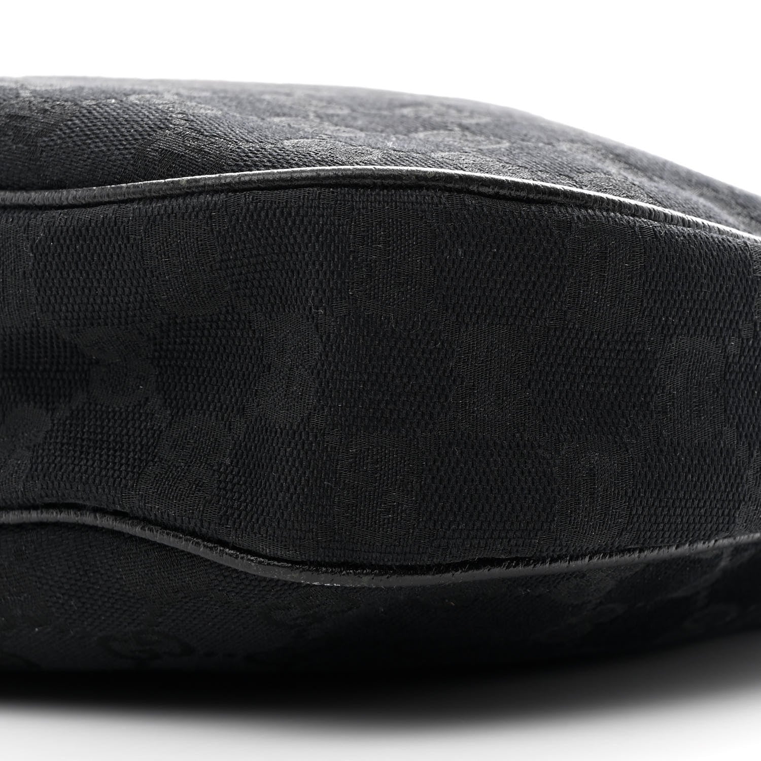 Gucci Monogram Medium Half Moon Hobo Black 9 of 9