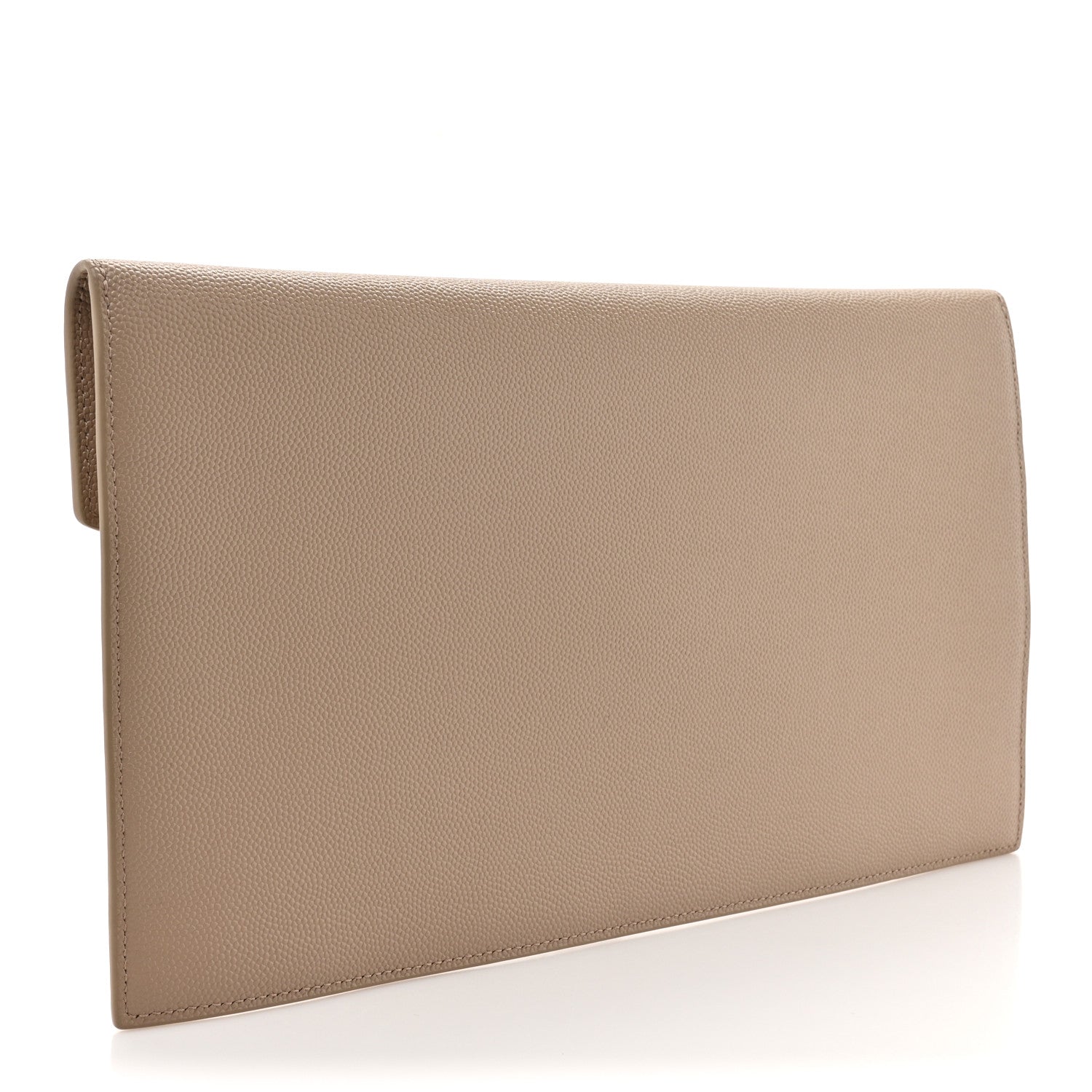 Saint Laurent Grain De Poudre Uptown Pouch Dark Beige 3 of 9