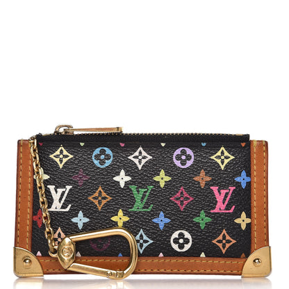 Louis Vuitton Monogram Multicolor Key Pouch Black 1 of 6
