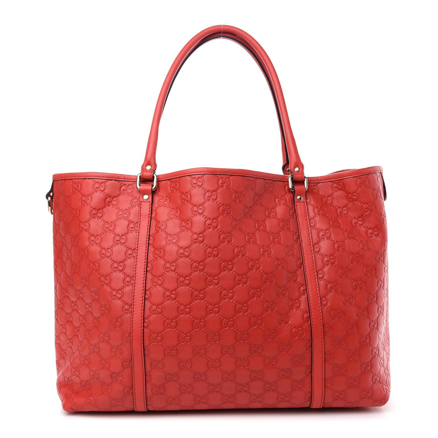 Guccissima Vitello Tender Large Joy Tote Sporting Red