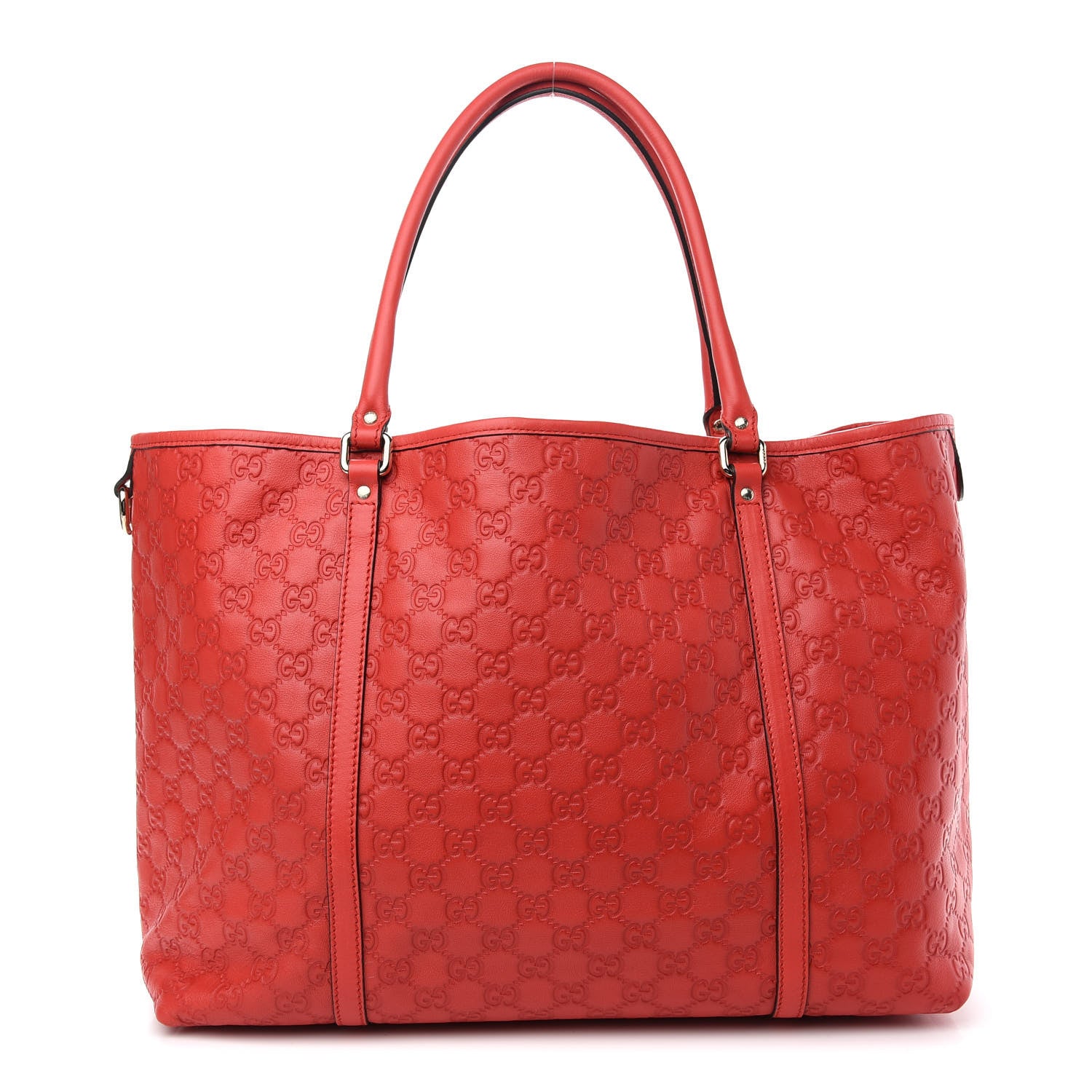 Gucci Guccissima Vitello Tender Large Joy Tote Sporting Red 1 of 10
