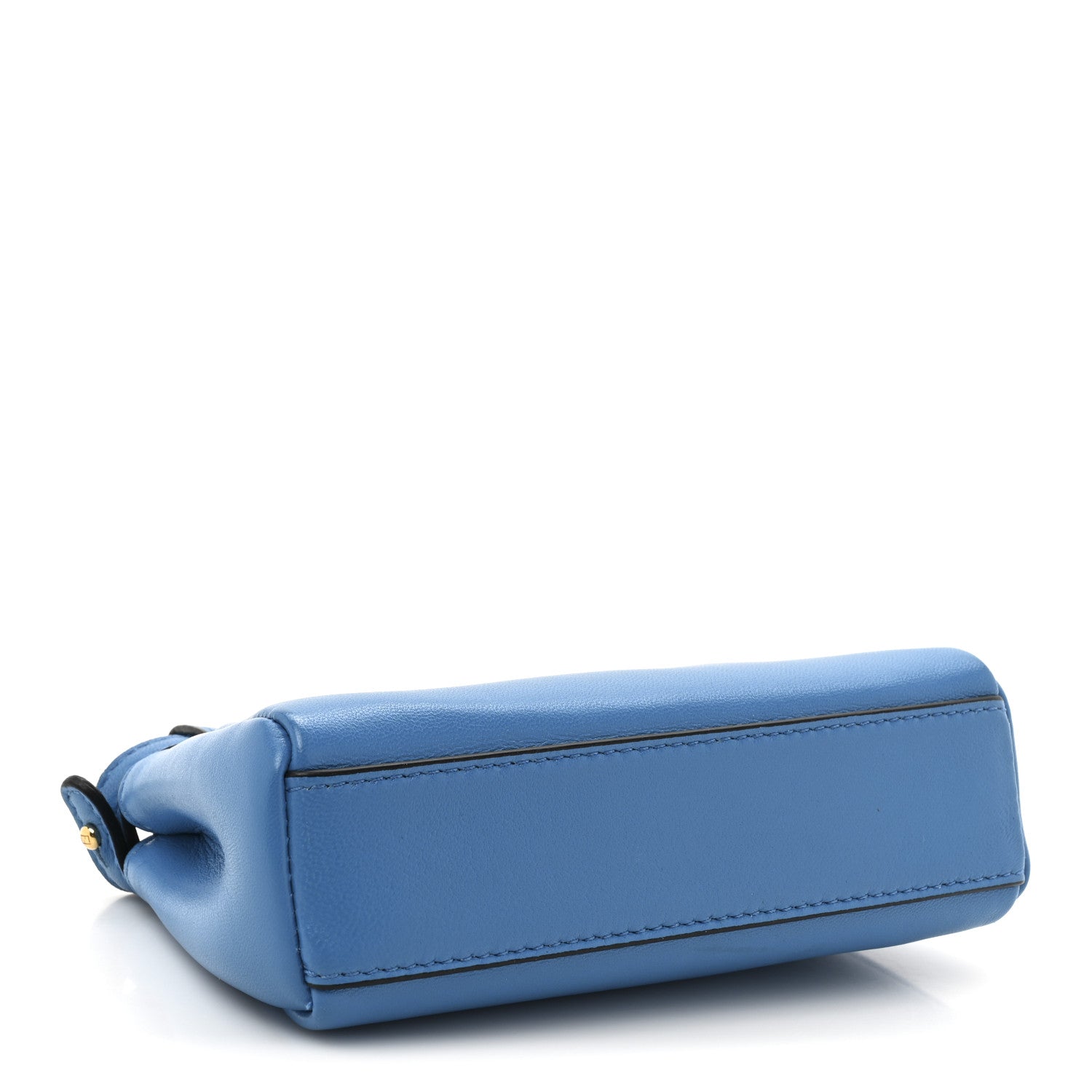 Fendi Shiny Nappa Micro Peekaboo Iconic Satchel Blue Royal 4 of 12