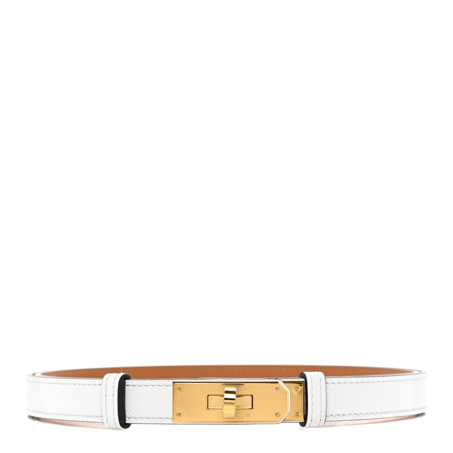 Hermes Epsom Kelly Belt White 1 of 6
