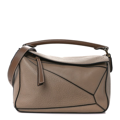 Loewe Grained Calfskin Small Puzzle Bag Sand Mink 1 of 10