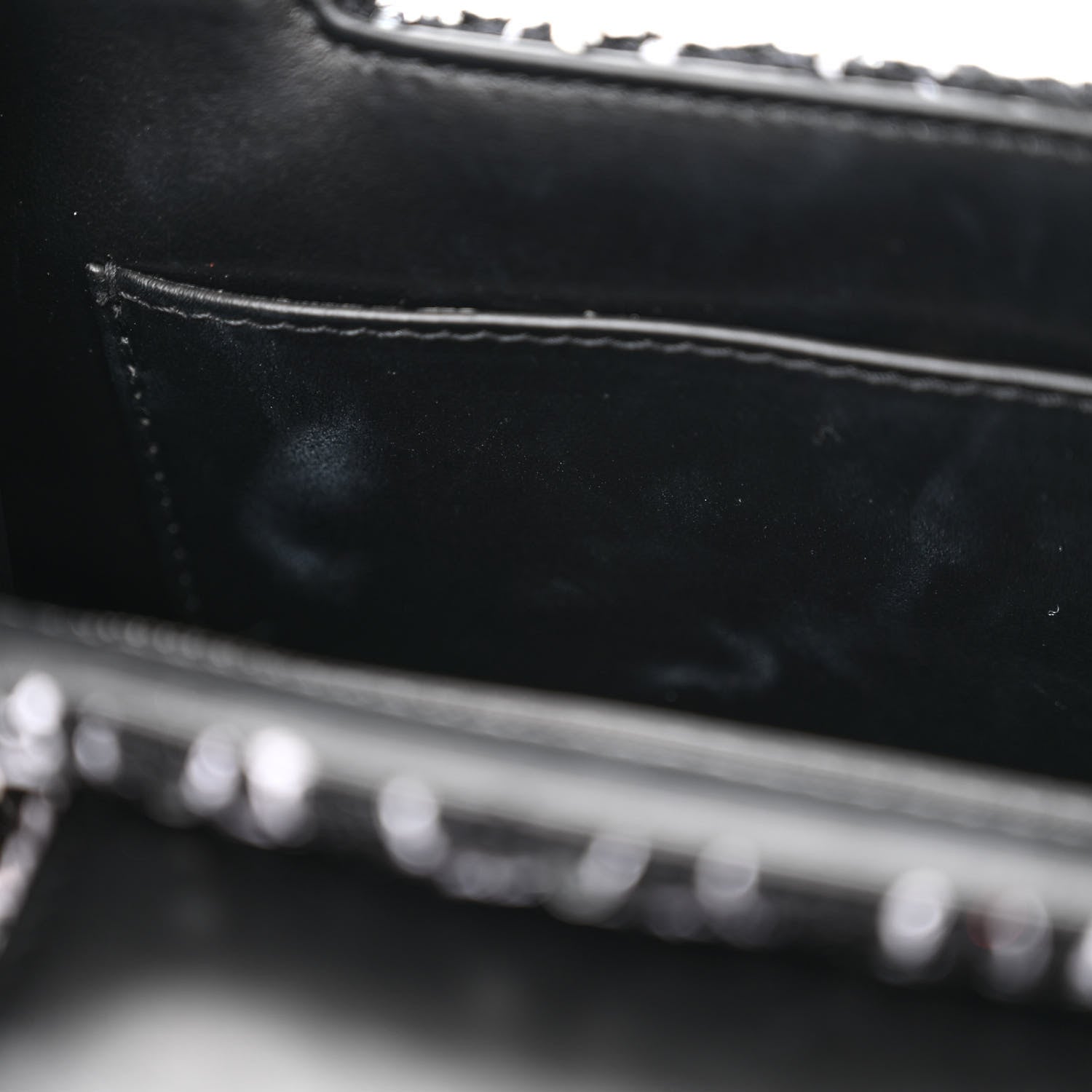 Chanel Tweed Quilted Nano Kelly Shopper Black White 11 of 12