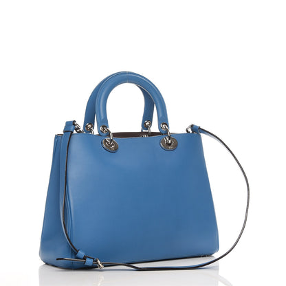 Christian Dior Calfskin Medium Diorissimo Bag Blue 4 of 9