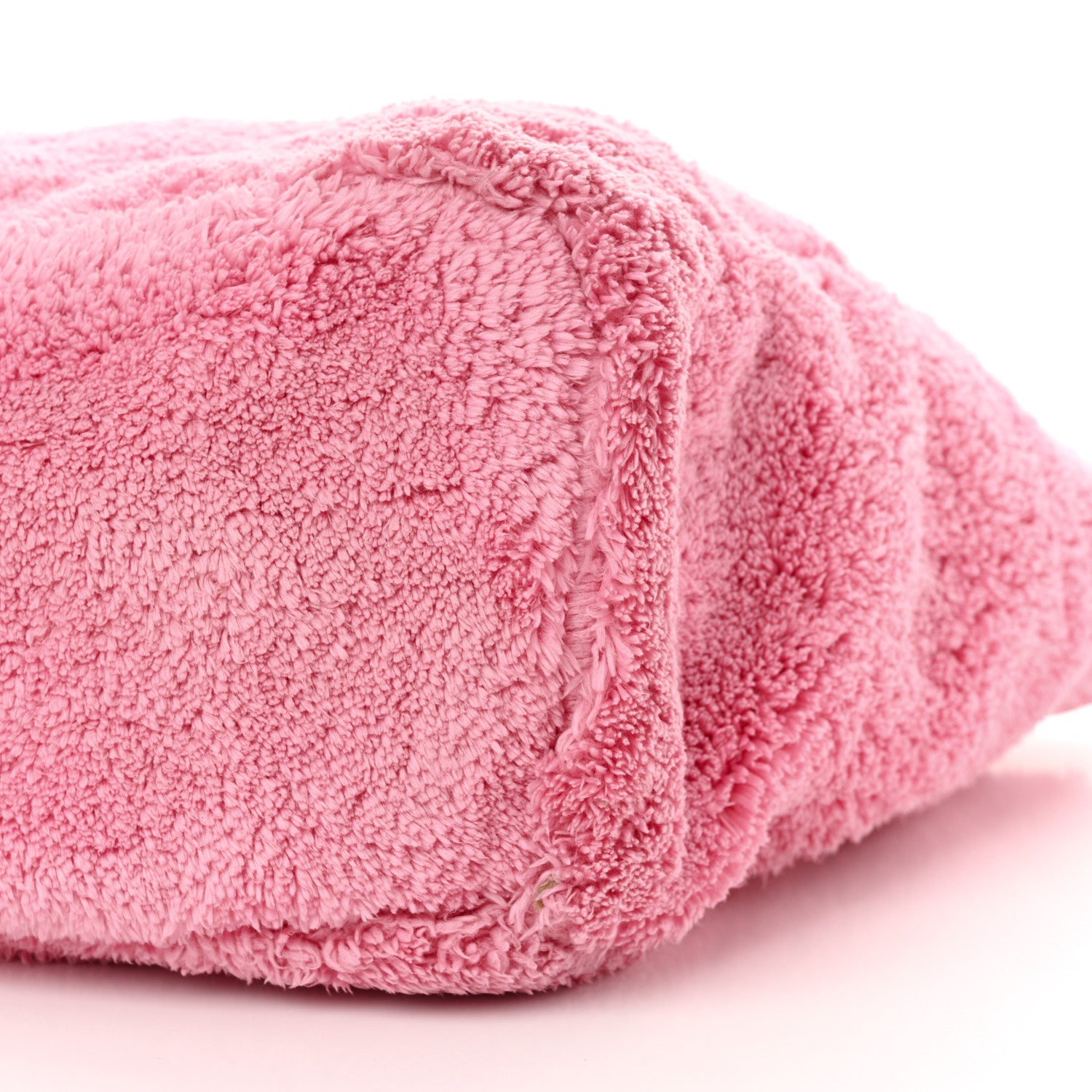 Prada Terry Cloth Tote Bag Petalo Black 10 of 13