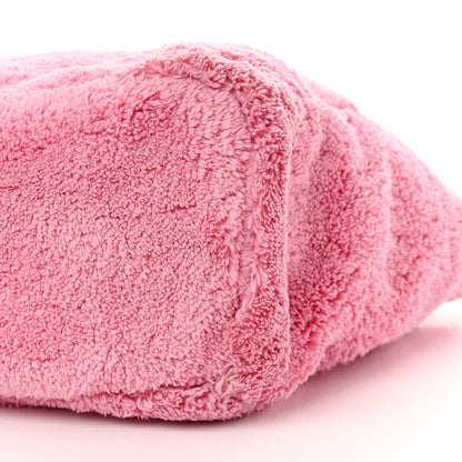 Prada Terry Cloth Tote Bag Petalo Black 10 of 13