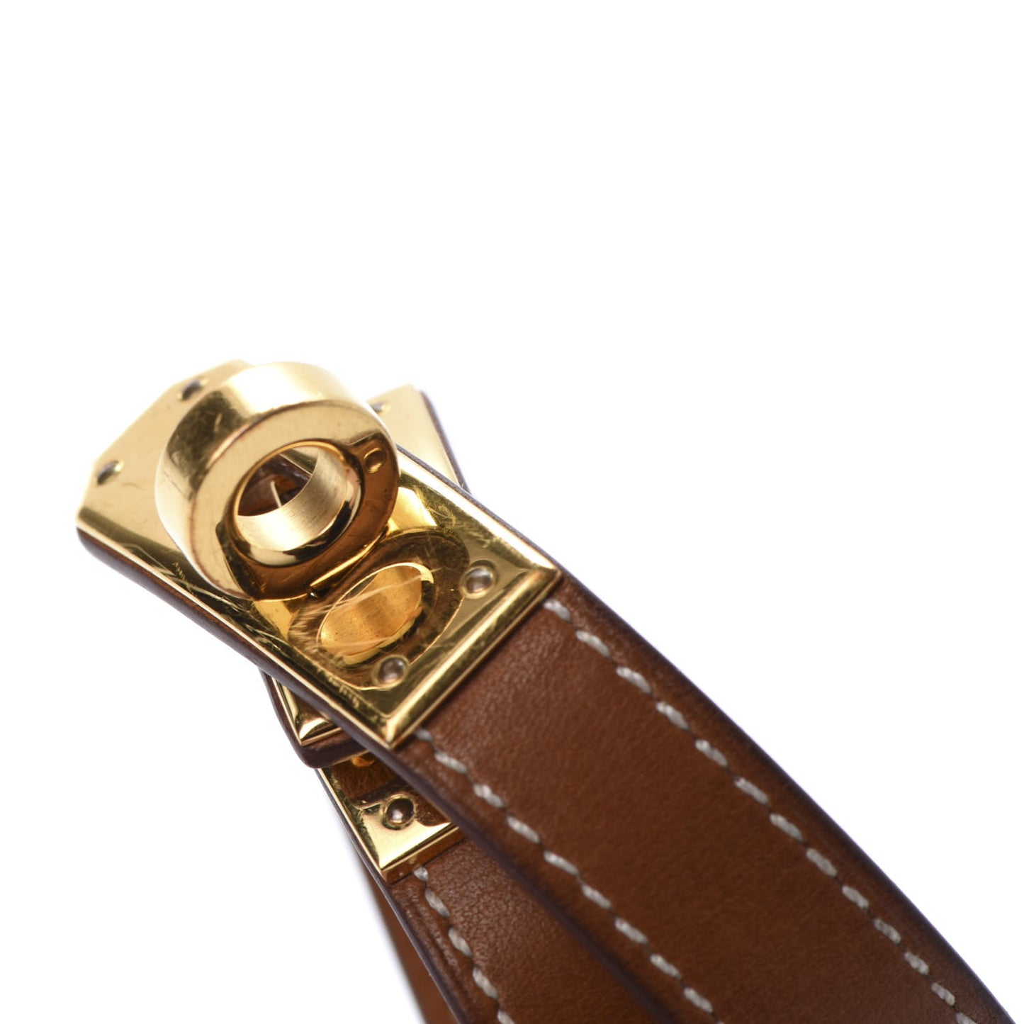 Barenia Kelly Double Tour Bracelet S Fauve
