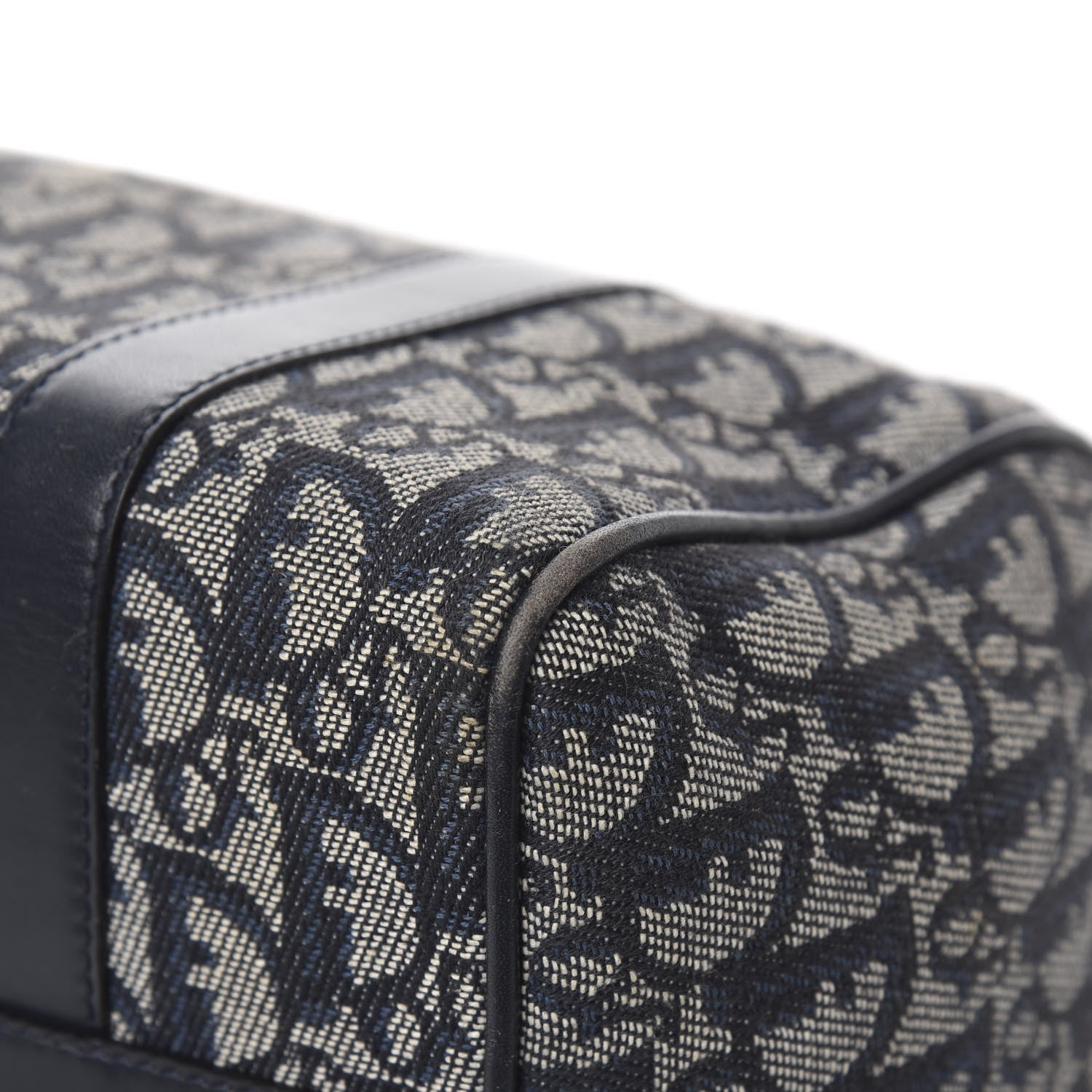 Christian Dior Denim Monogram Boston Navy 10 of 11