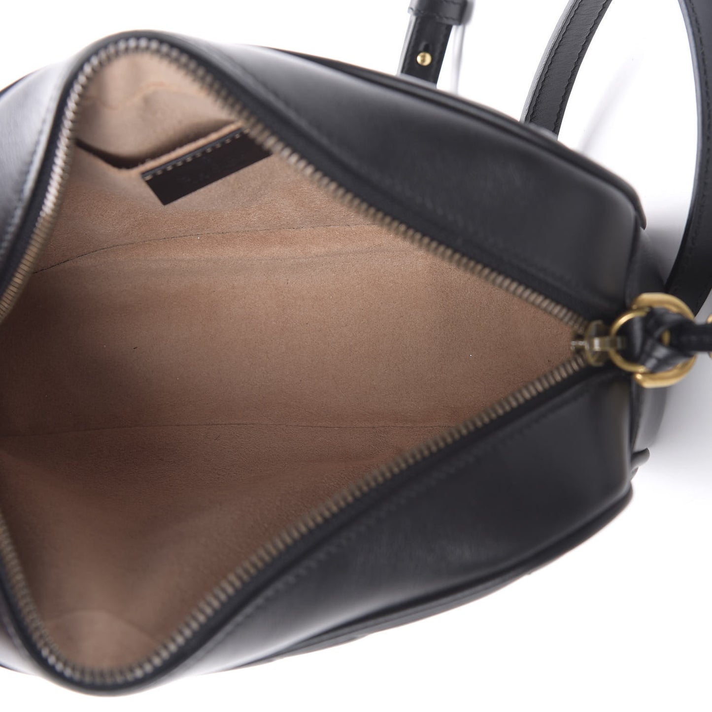 Calfskin Matelasse Small GG Marmont Chain Shoulder Bag Black