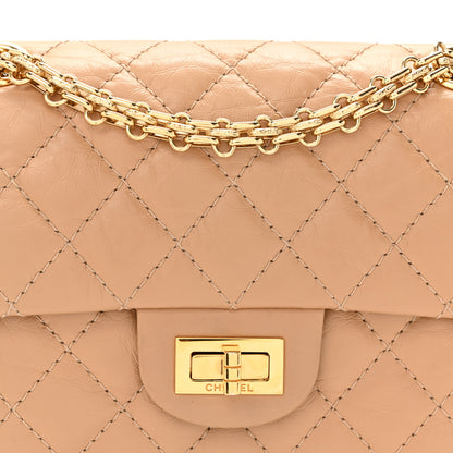 Chanel Aged Calfskin Quilted 2.55 Reissue Mini Flap Beige 8 of 10