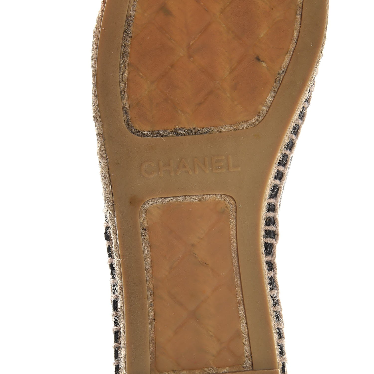 Chanel Lambskin CC Cap Toe Espadrilles 39 Black 6 of 9