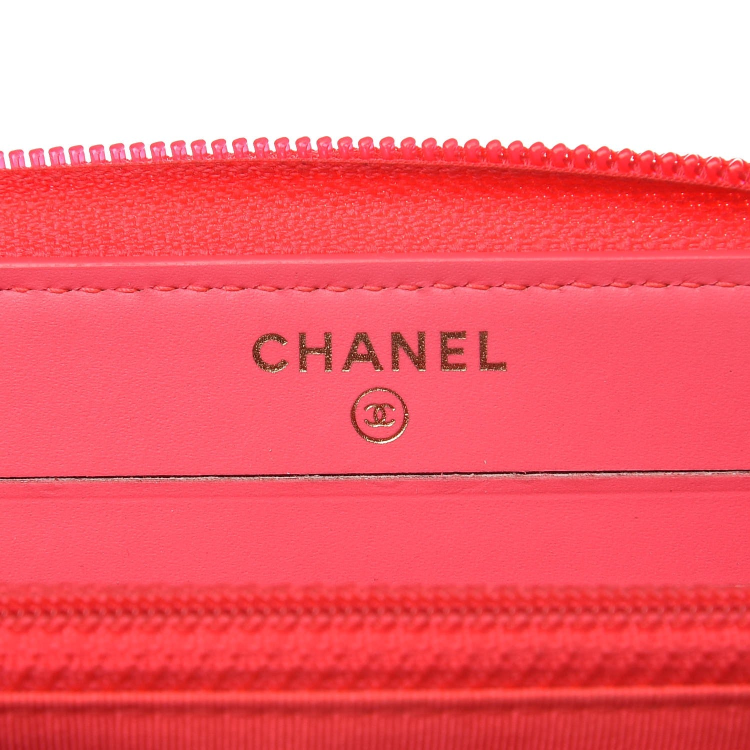 Chanel Patent Quilted Small Boy Zip Around Wallet Pink 5 of 8