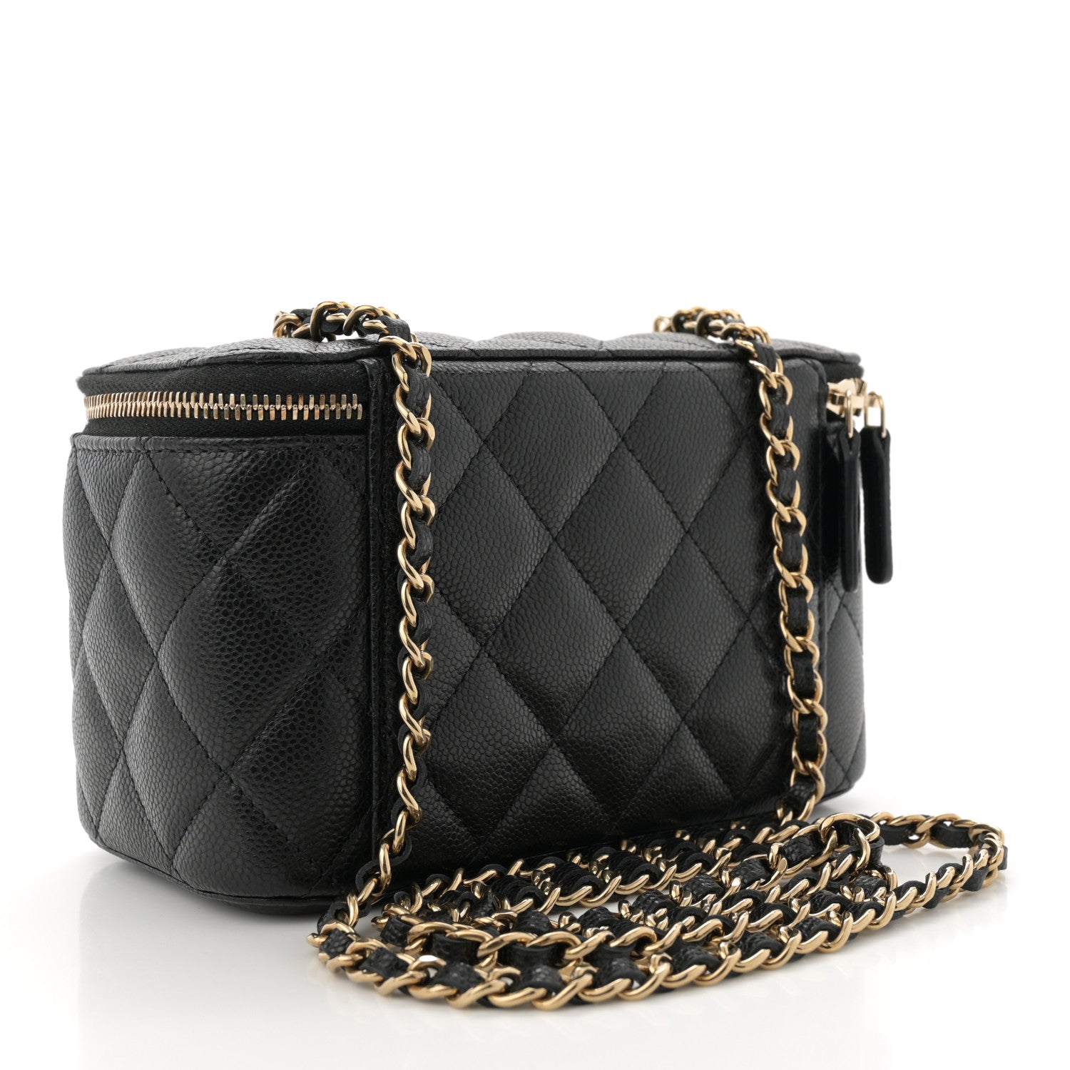 Chanel Caviar Quilted Small Vanity Case With Chain Black 3 of 10