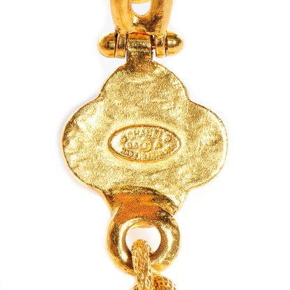 Chanel CC Pendant Chain Necklace Gold 4 of 4