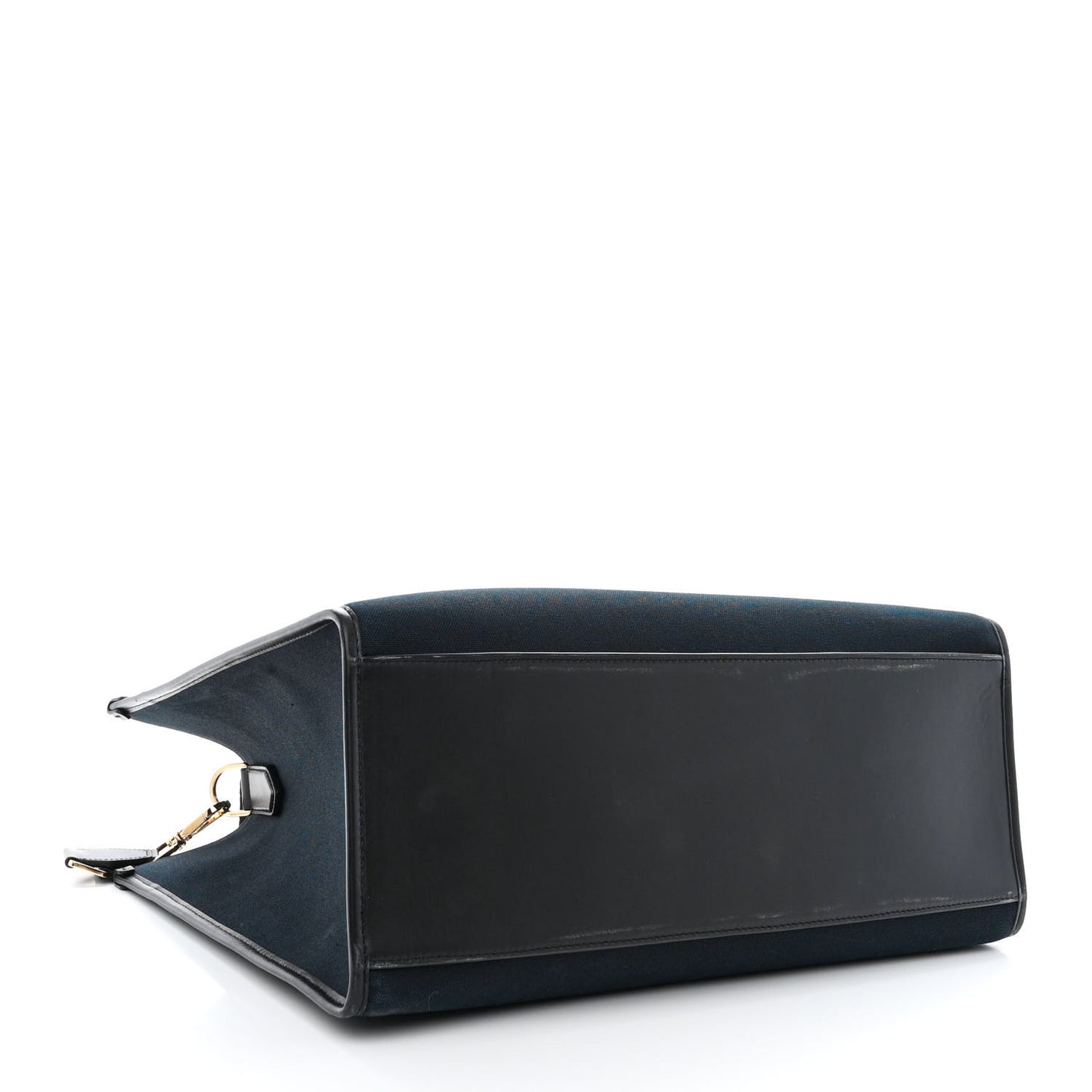 Canvas Calfskin DG Logo Shopper Black
