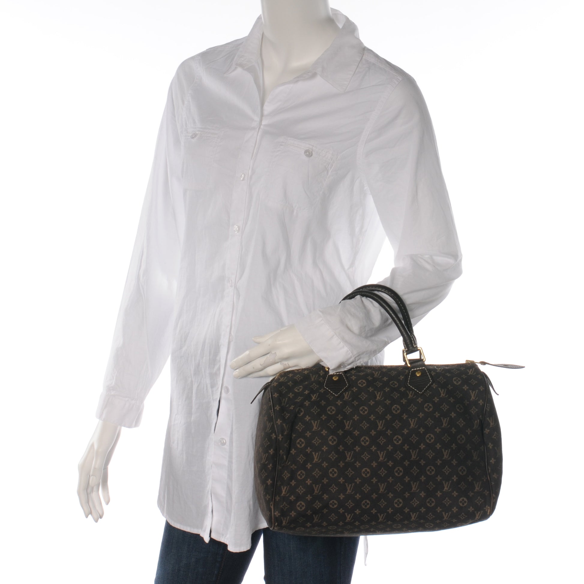 Louis Vuitton Mini Lin Speedy 30 Ebene 2 of 8