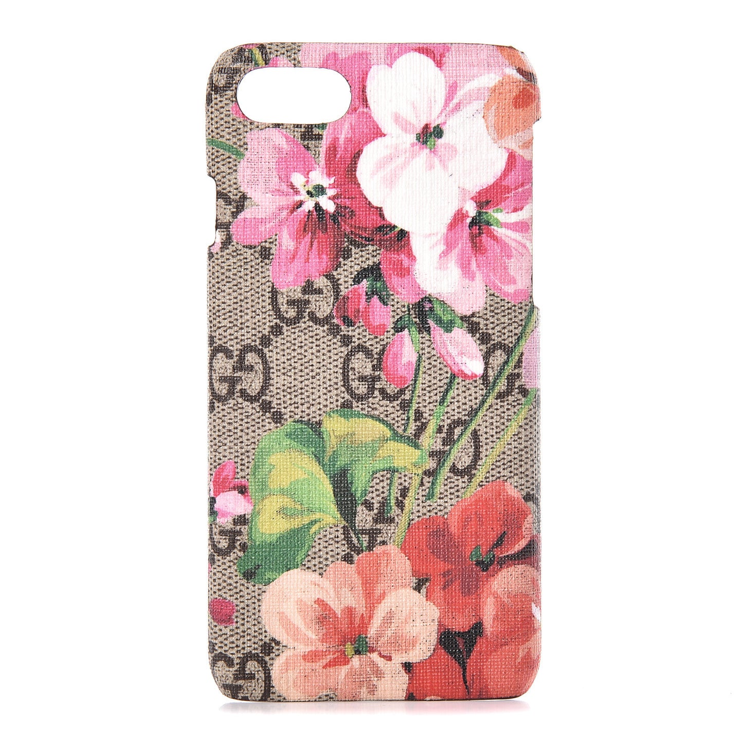 GG Supreme Monogram Blooms iPhone 6 Case Beige Multicolor Dry Rose