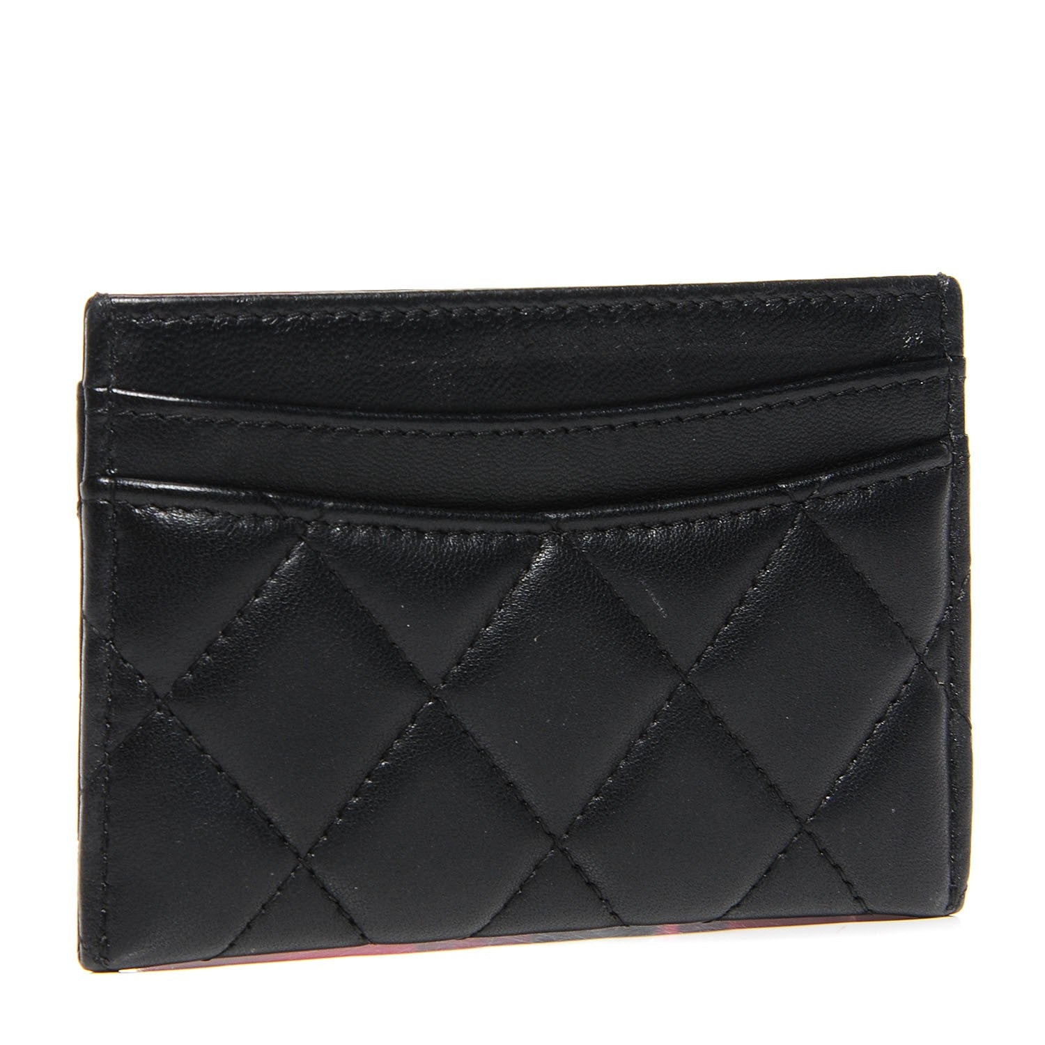 Chanel Lambskin Quilted Card Holder Black 3 of 7