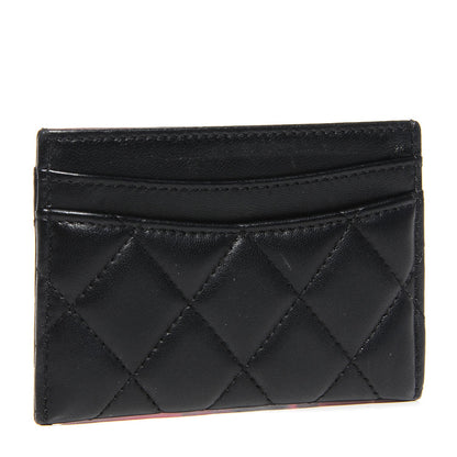 Chanel Lambskin Quilted Card Holder Black 3 of 7