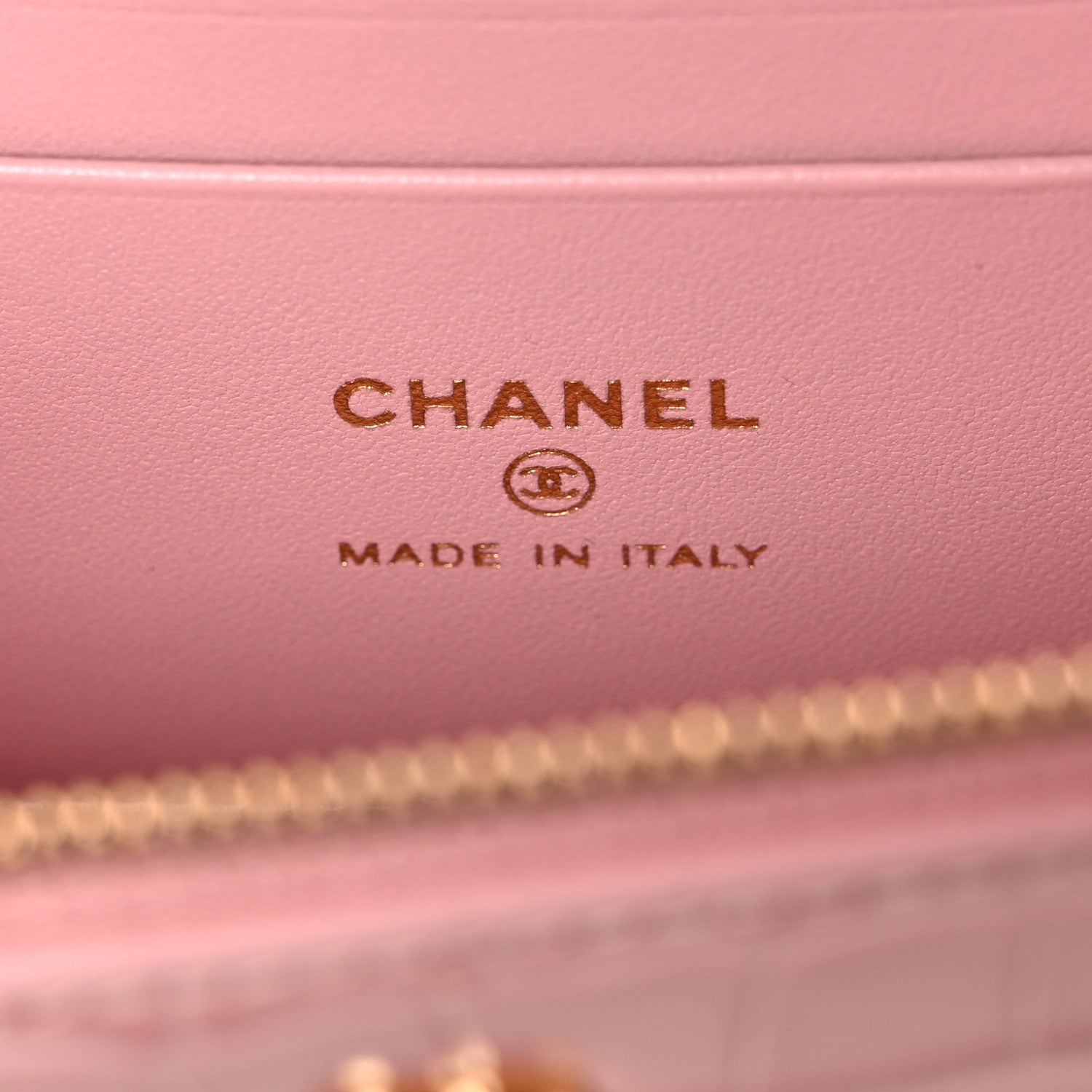 Chanel Calfskin Crocodile Embossed Crococo Top Handle Slim Vanity Case With Chain Pink 6 of 11