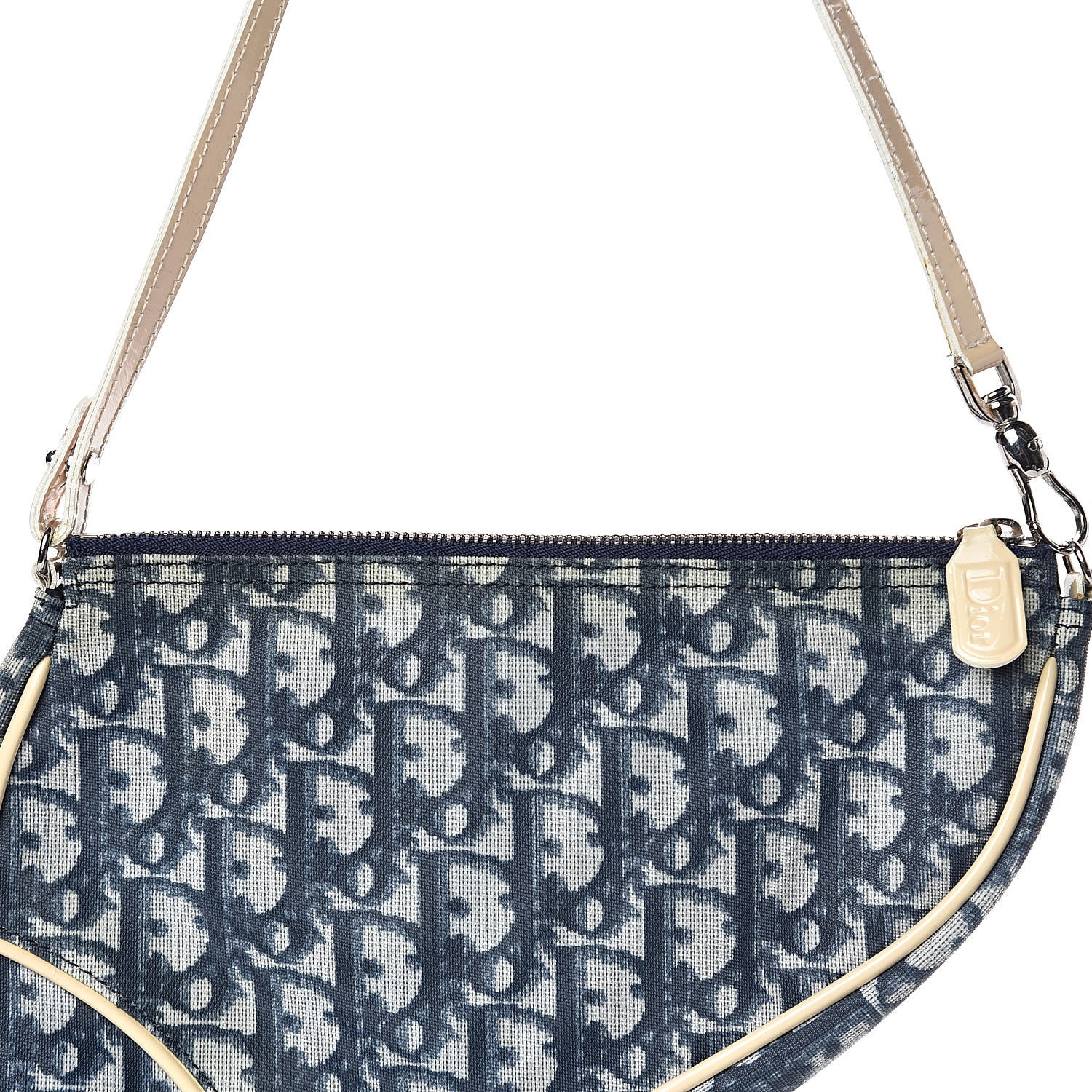 Christian Dior Monogram Mini Saddle Pochette Blue 11 of 13
