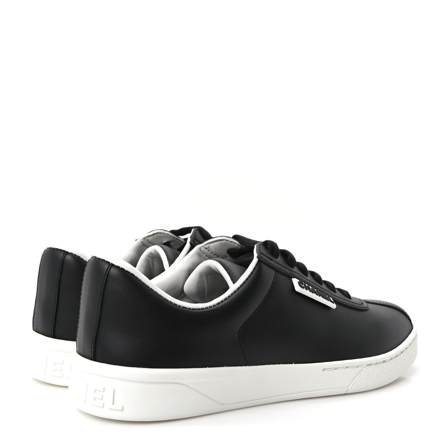 Calfskin CC Womens Sneakers 35.5 Black