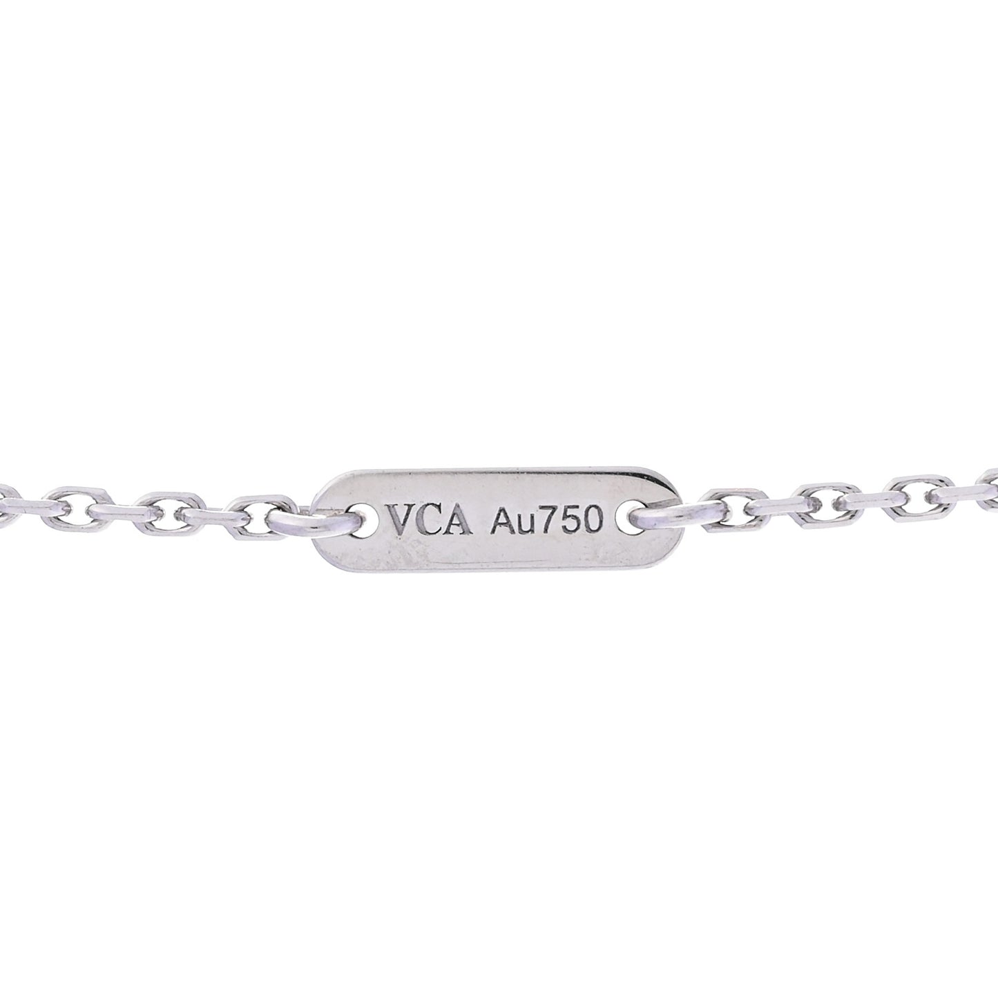 18K White Gold Turquoise Sweet Alhambra Butterfly Pendant Necklace