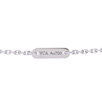 Van Cleef & Arpels 18K White Gold Turquoise Sweet Alhambra Butterfly Pendant Necklace 4 of 7