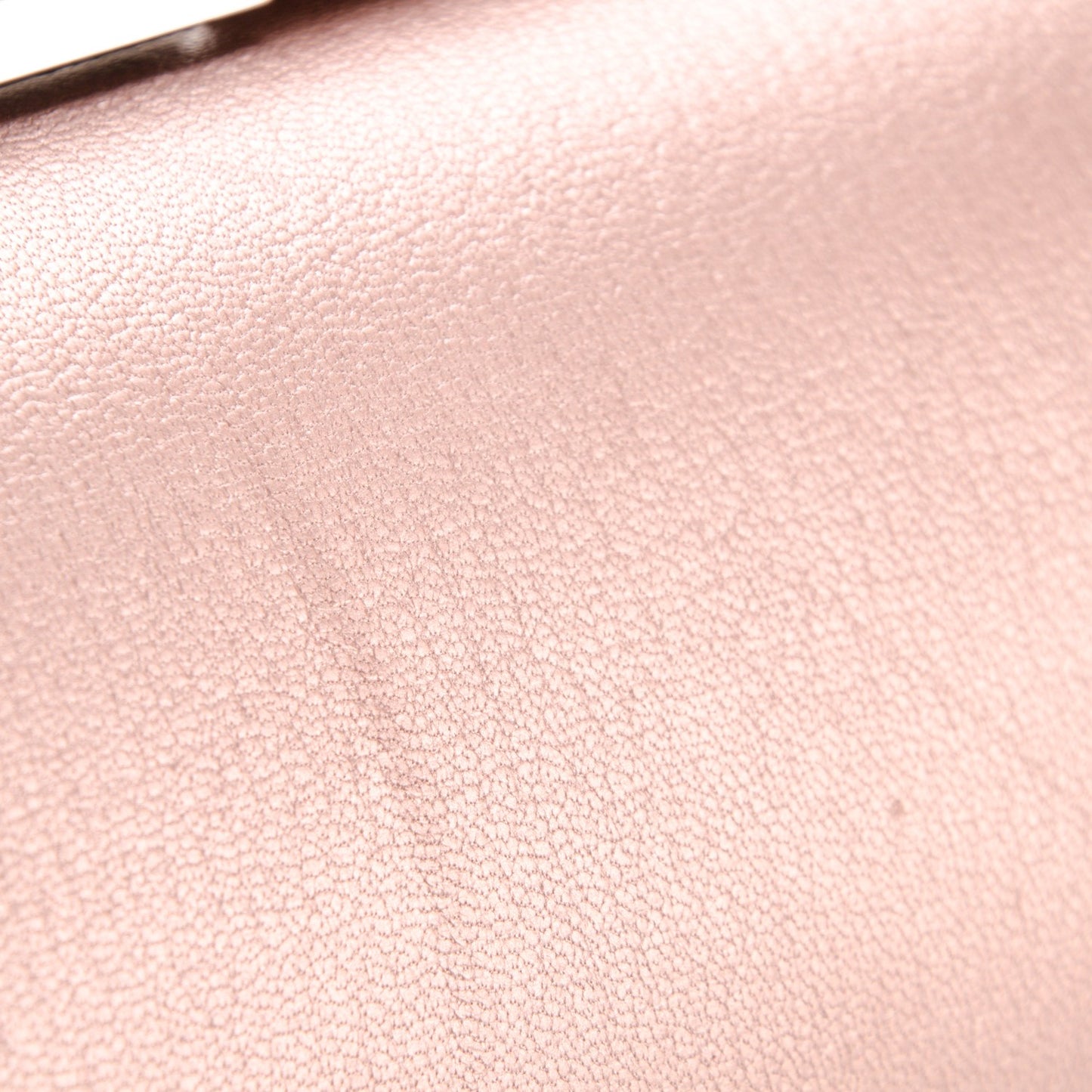 Metallic Calfskin Mini Pandora Box Chain Crossbody Bag Light Pink