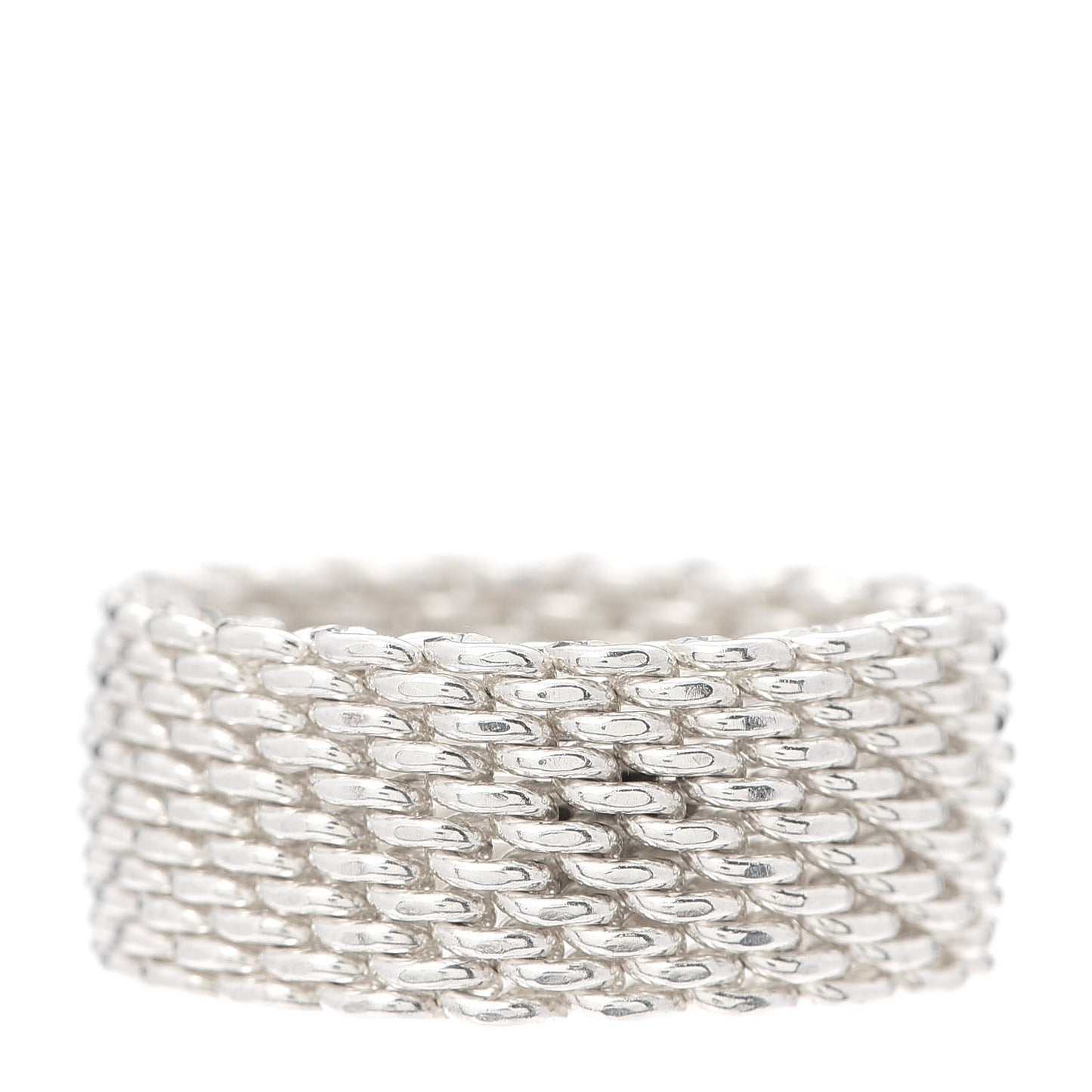 Sterling Silver Somerset Mesh Ring 56 7.5