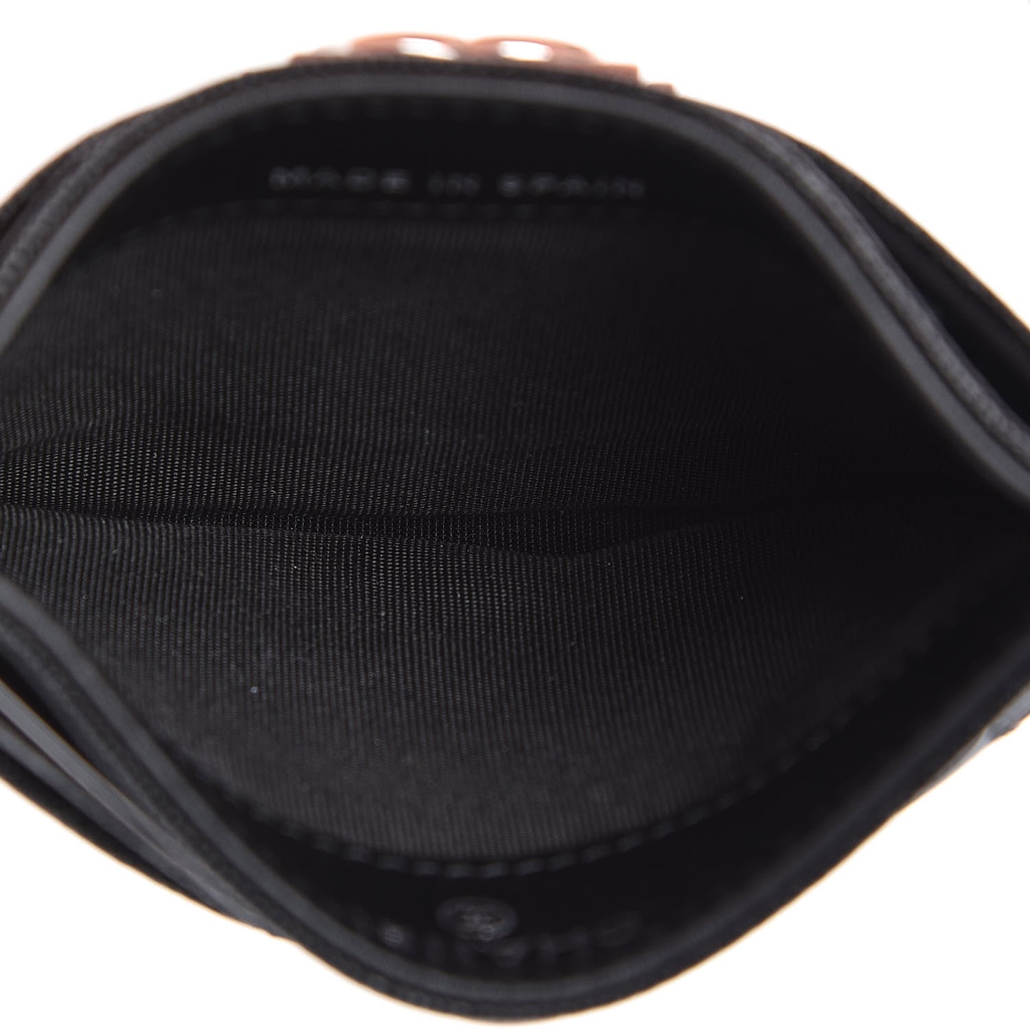 Chanel Metallic Caviar Quilted Boy Card Holder Black 5 of 9