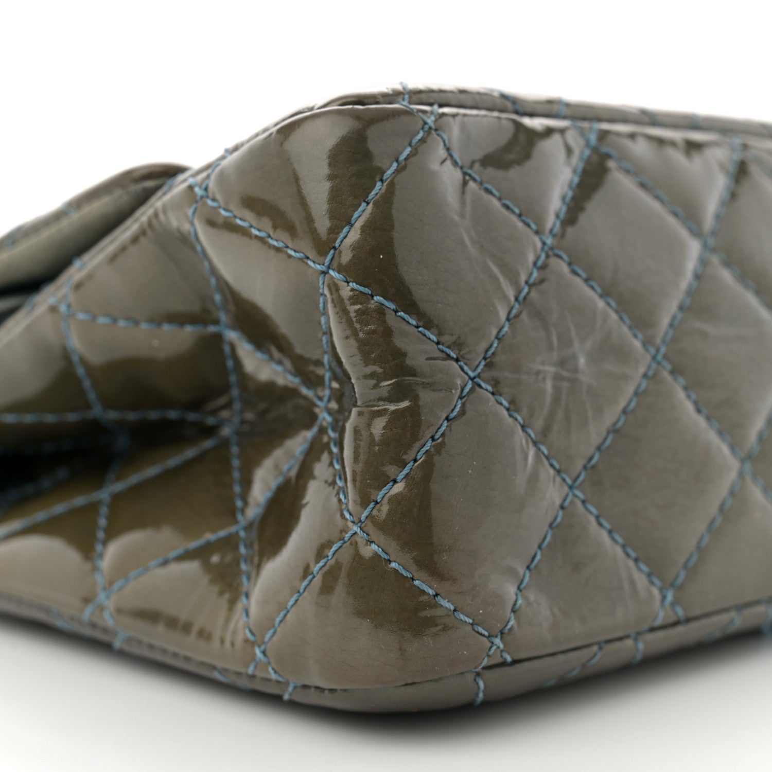 Chanel Patent Quilted 2.55 Reissue 226 Flap Green 9 of 14